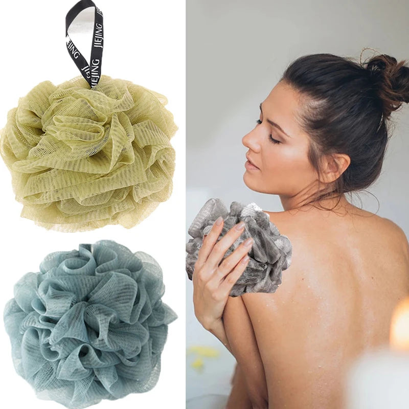 Mesh Pouf is a soap-insert loofah that creates rich lather and gently cleanses the skin, leaving it soft and refreshed.